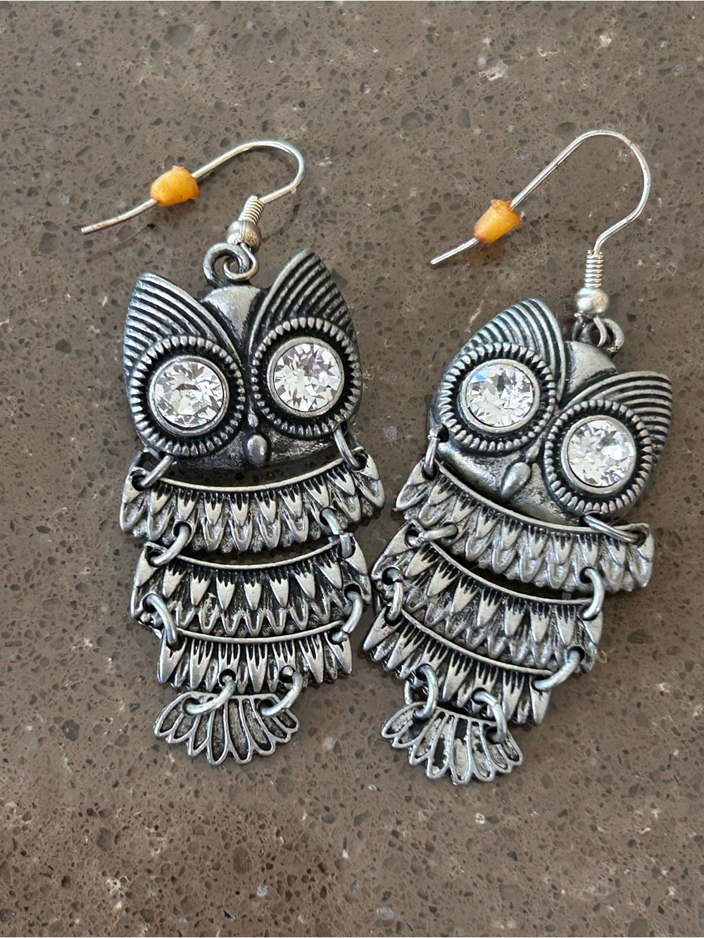 Vintage Y2K Girlprops Owl Costume Jewelry Lot - 3 Necklaces & Earrings - Picture 5 of 9